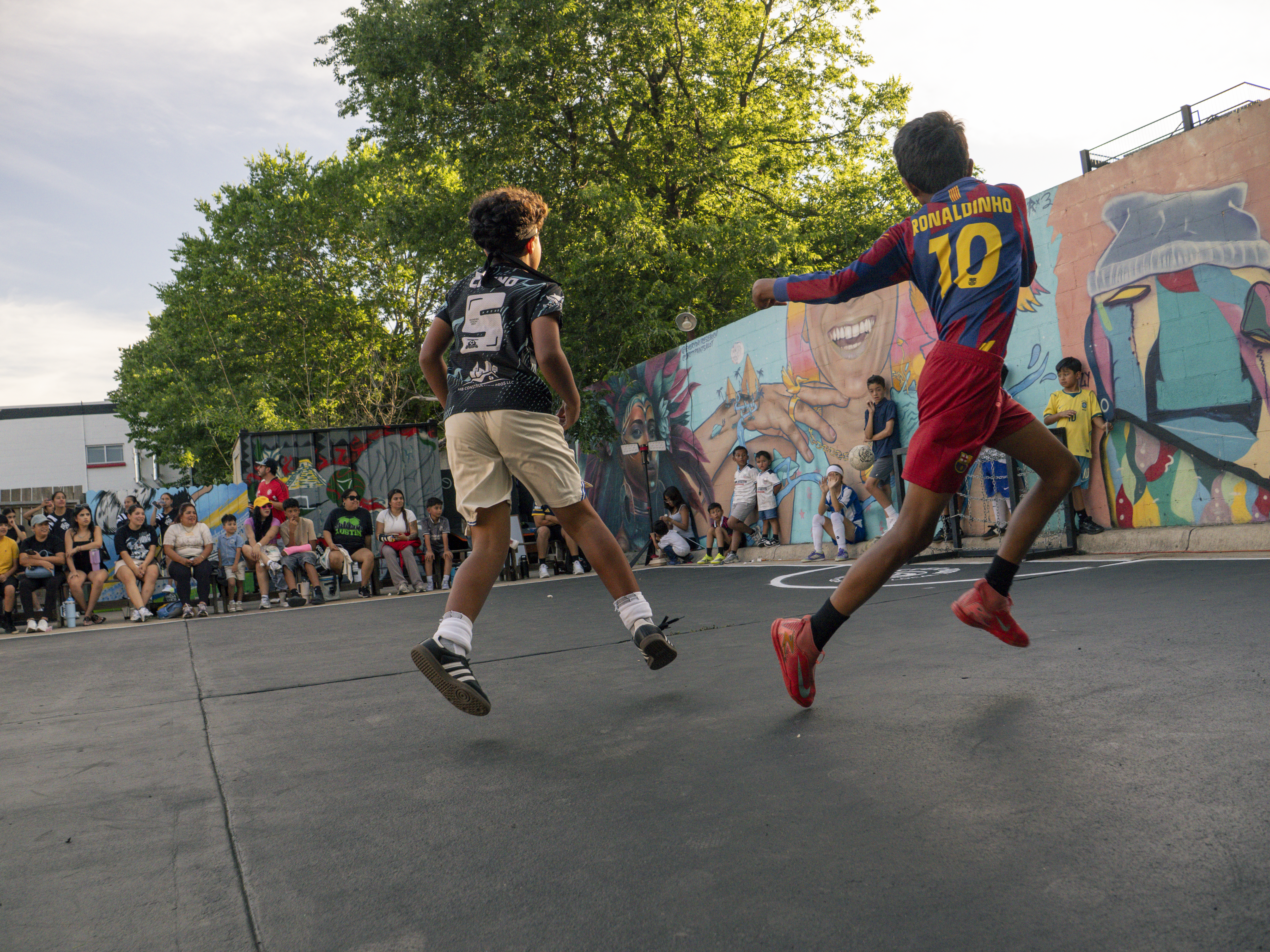Barrio Fútbol Club pickup match in East Austin